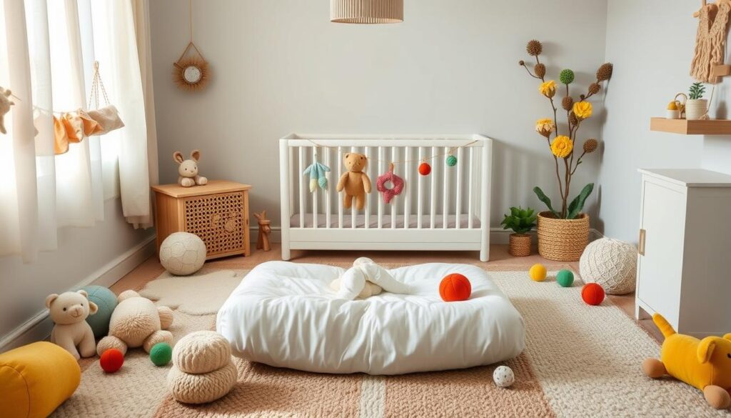 meilleur aménagement chambre bébé au sol.
